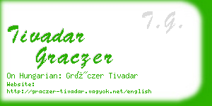 tivadar graczer business card